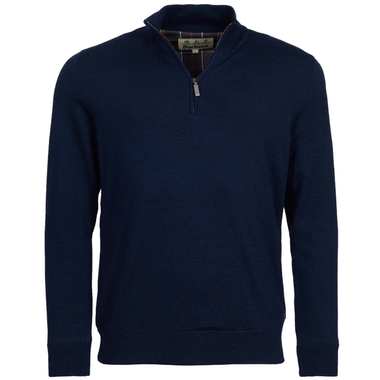 Barbour Gamlan Half Zip Sweater - Navy