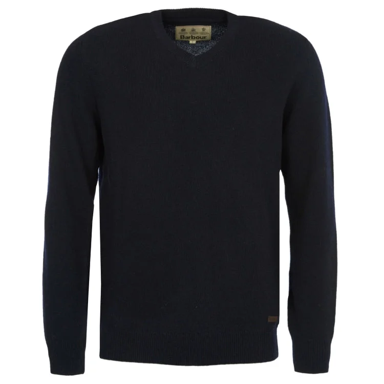 Barbour Nelson Essential V Neck Sweater - Navy