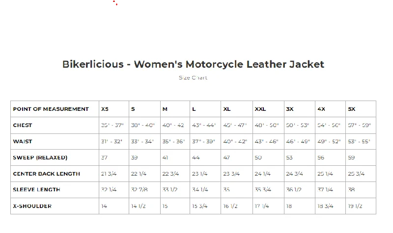 Eagle Leather Ladies Bikerlicious Jacket