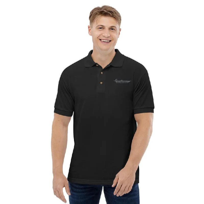 ECB Dark Skiff Embroidered Polo Shirt