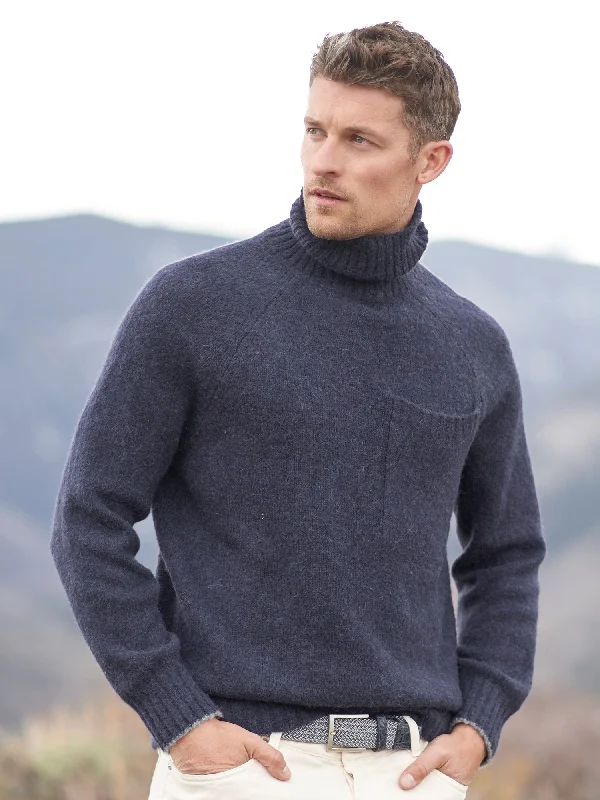 Fisherman Alpaca Turtleneck Sweater