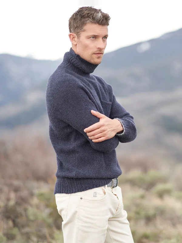 Fisherman Alpaca Turtleneck Sweater