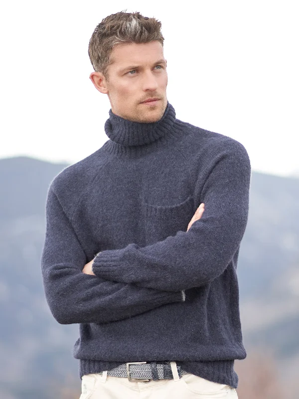 Fisherman Alpaca Turtleneck Sweater