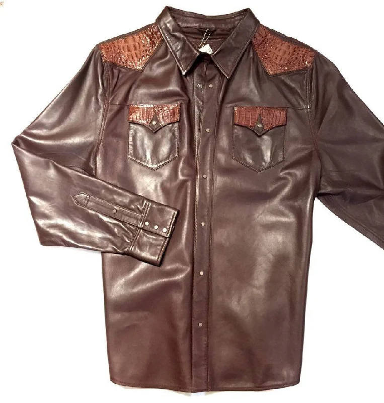 G-Gator - Alligator/Lambskin Button-Up Shirt