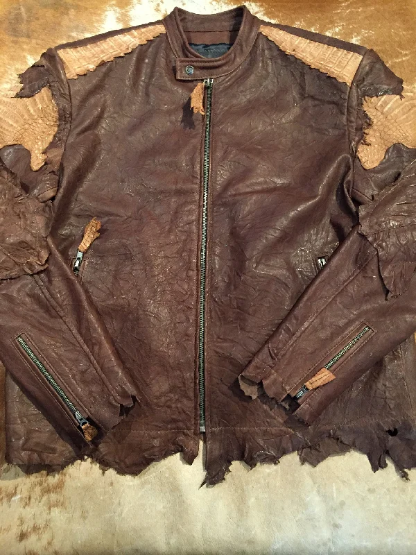 G-Gator Chocolate Alligator/Lamb Jacket