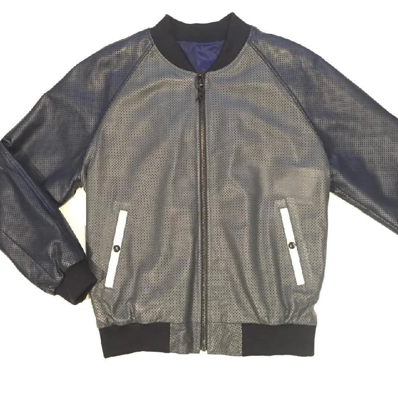 G-Gator Lambskin Varsity Perforated Jacket