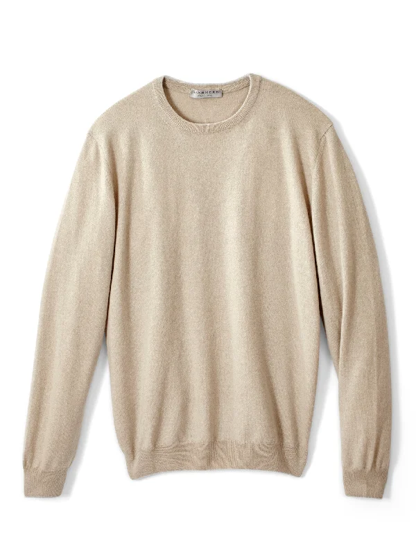 John Contrast Crew Cashmere Sweater