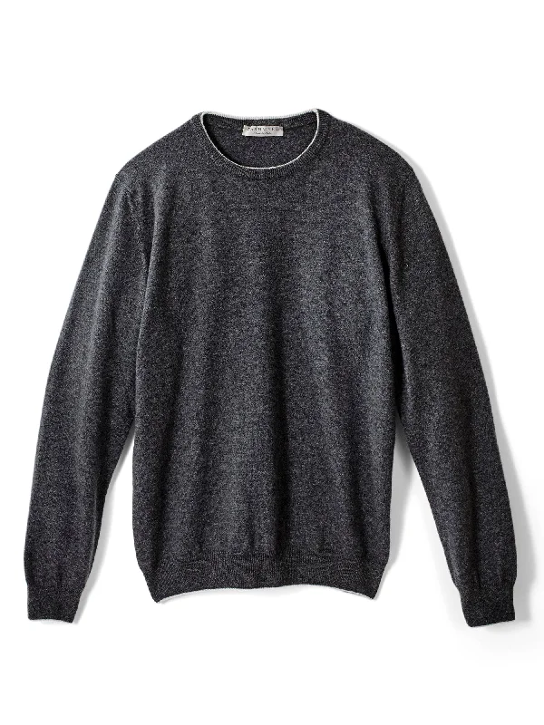 John Contrast Crew Cashmere Sweater