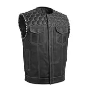 Leather Hornet Vest Perforated