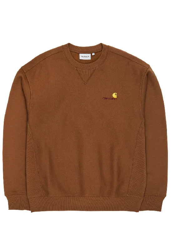 Carhartt WIP Men's American Script Sweat - Tobacco