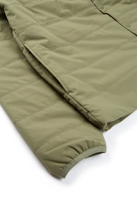 Snow Peak Men's Flexible Insulated Cardigan - Olive