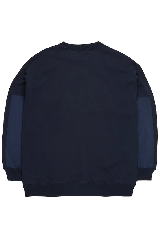 Pilgrim Surf & Supply Men's Jaar Reinforced Crew - Navy