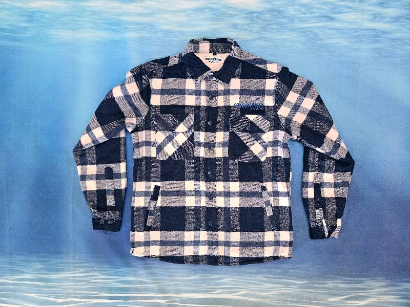 Navy Blue Flannel / Small