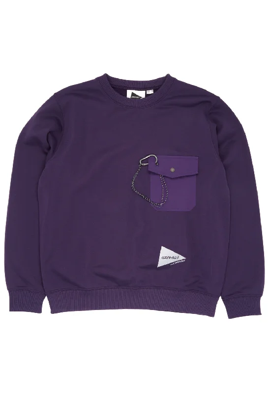 Gramicci x And Wander Pocket Sweatshirt - Purple