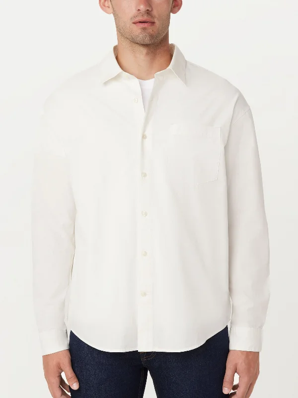 The Loose Poplin Shirt in White