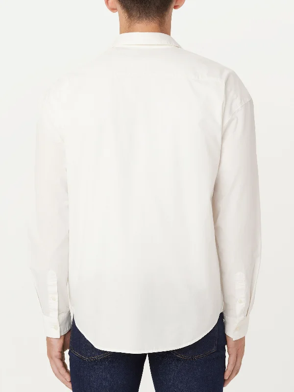 The Loose Poplin Shirt in White