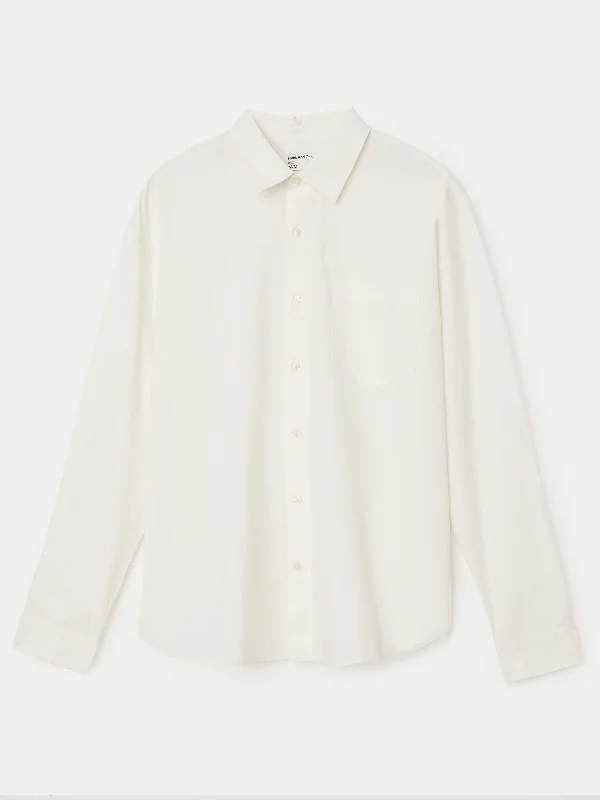 The Loose Poplin Shirt in White