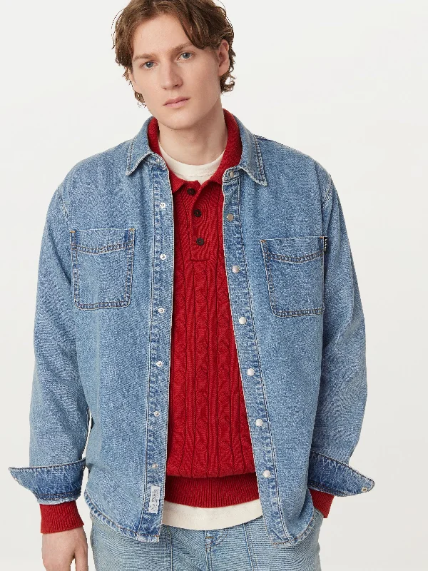 The Denim Shirt in Light Blue