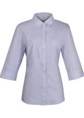 Aussie Pacific Ladies Henley 3/4 Sleeve Shirt 2900T