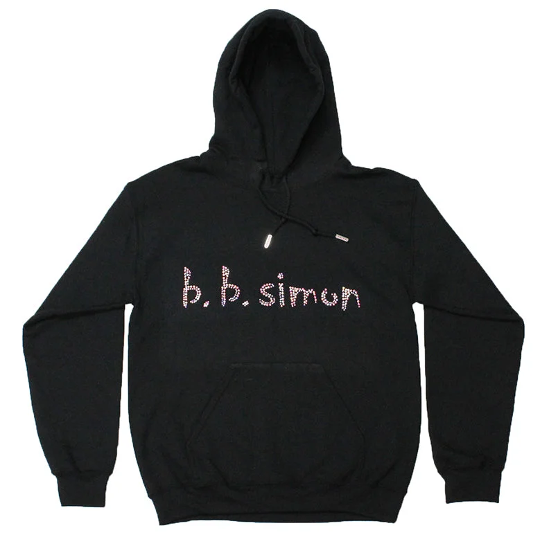 b.b. Simon Big 'B' Iridescent Fully Loaded Crystal Hoodie