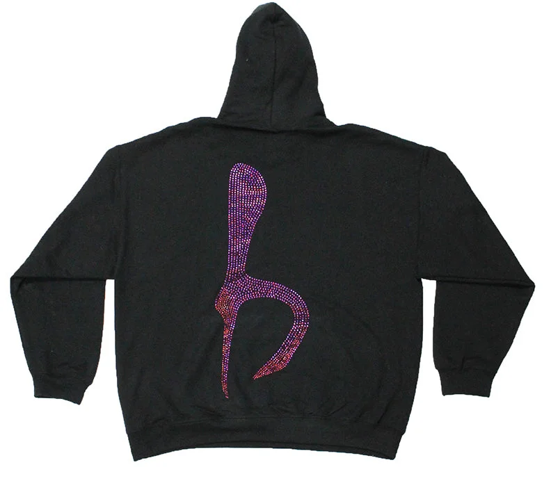 b.b. Simon Big 'B' Volcano Fully Loaded Crystal Hoodie