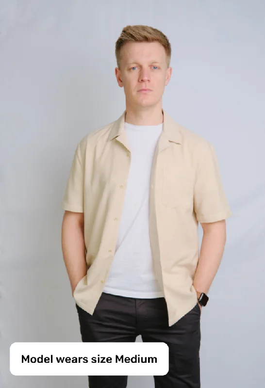 The Alexander 100% Recycled Beige Shirt