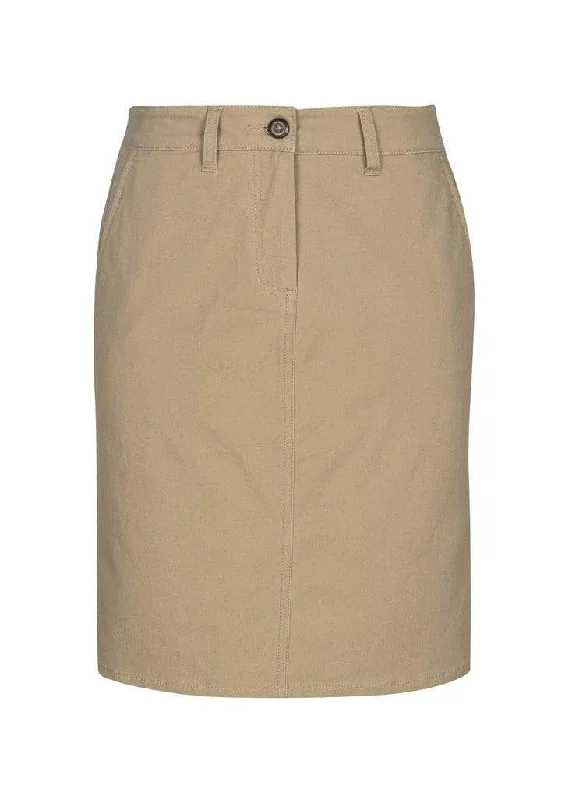 Biz Collection Lawson Ladies Chino Skirt BS022L