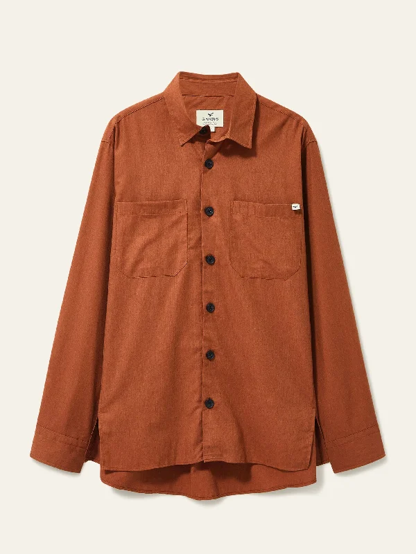 Burnt Orange Reine Boxy Fit Shirt