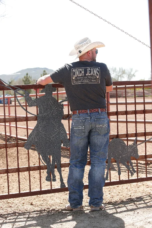 Cinch American Brand Tee ~ Charcoal