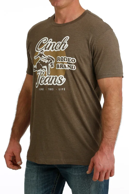 Cinch American Brand Tee ~ Heather Brown