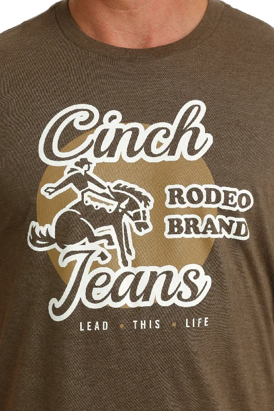 Cinch American Brand Tee ~ Heather Brown