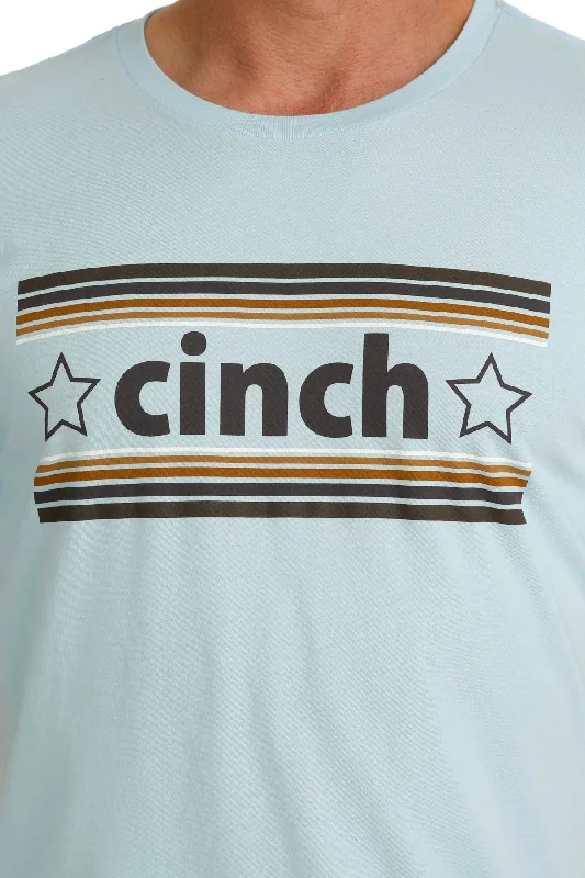 Cinch American Brand Tee ~ Lt Blue