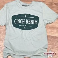 Cinch Graphic Tee ~ Heather Turquoise