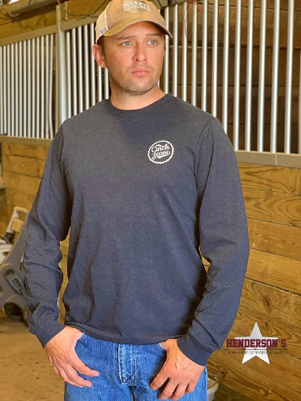 Cinch Long Sleeve Tee ~ Navy