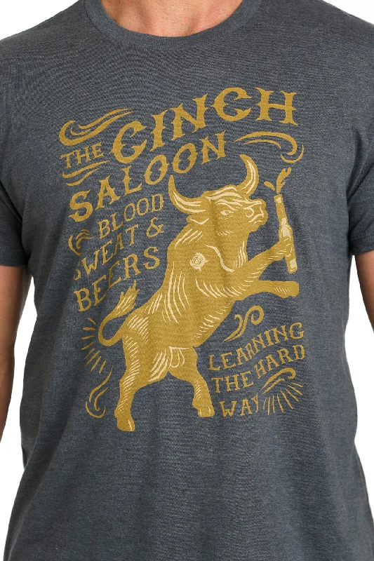 Cinch Saloon Tee ~ Charcoal