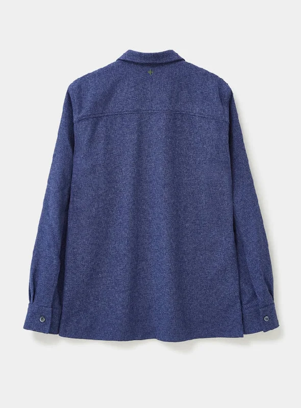 Cross Weave Blue Spitalfields Over-Shirt