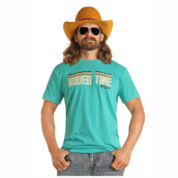 Dale Brisby Dale Rodeo Time Tee ~ Turquoise