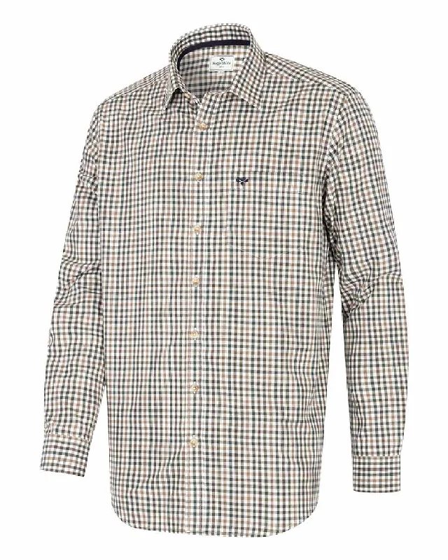 Hoggs of Fife Garvock Cotton Twill Herringbone Check Shirt