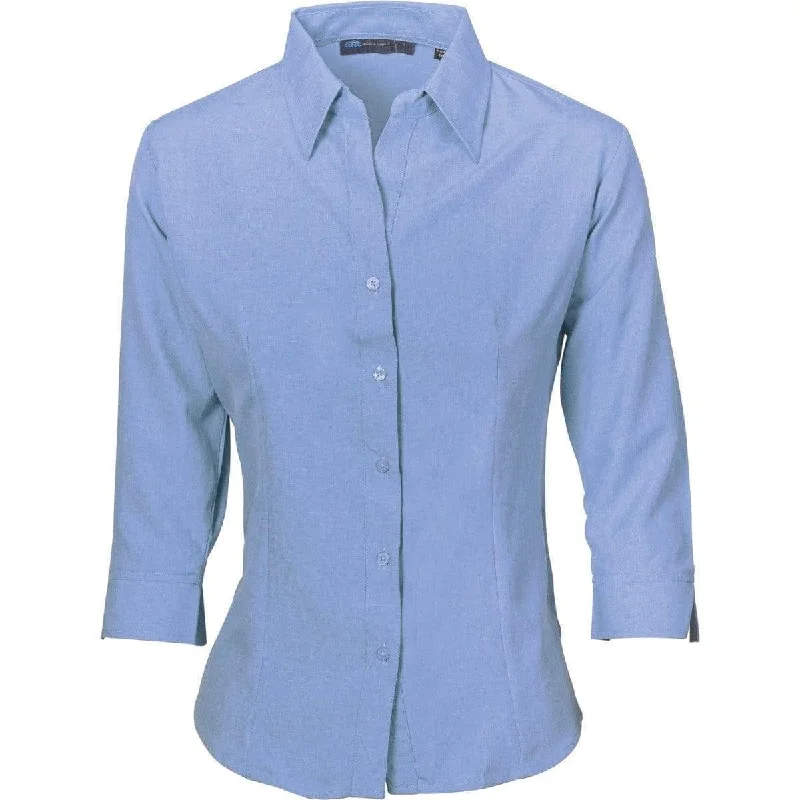 Dnc Workwear Ladies Cool-breathe 3/4 Sleeve Shirt - 4238