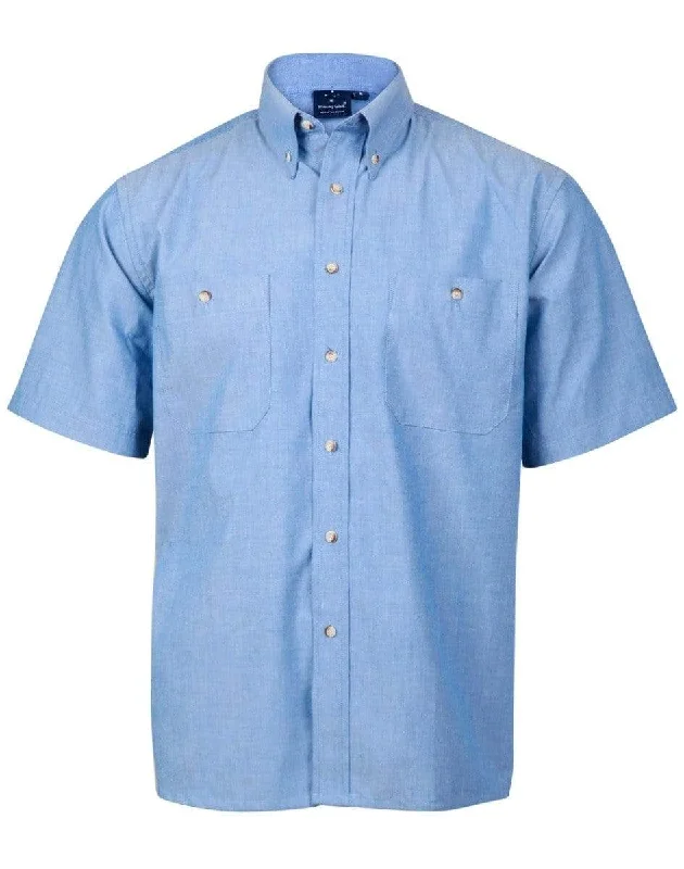 BENCHMARK Men's Chambray Short Sleeve BS03S