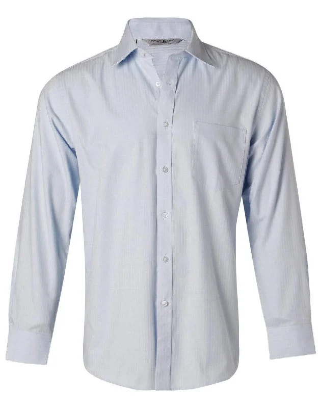 BENCHMARK Men's Pinpoint Oxford Long Sleeve Shirt M7005L