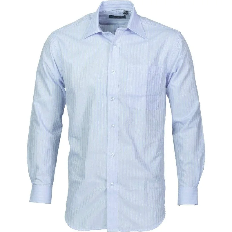 Dnc Workwear Men’s Tonal Stripe Long Sleeve Shirt - 4156