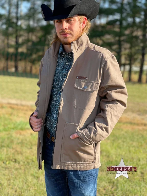 Men's Cinch Canvas Jacket ~ Stone