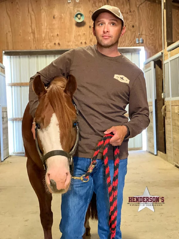 Men's Cinch Long Sleeve Tee ~ Heather Brown