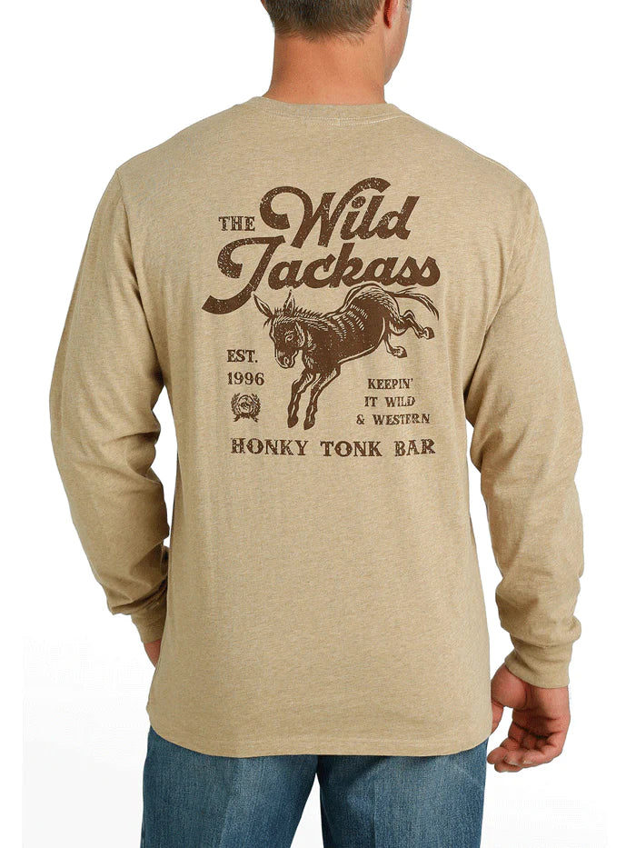 Men's Cinch Long Sleeve Tee ~ Khaki