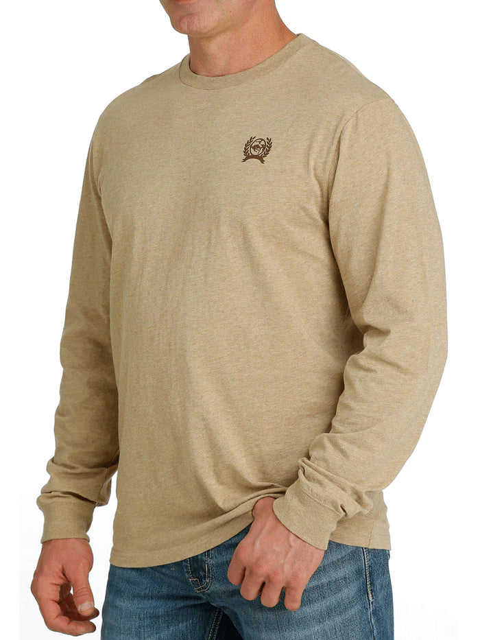 Men's Cinch Long Sleeve Tee ~ Khaki