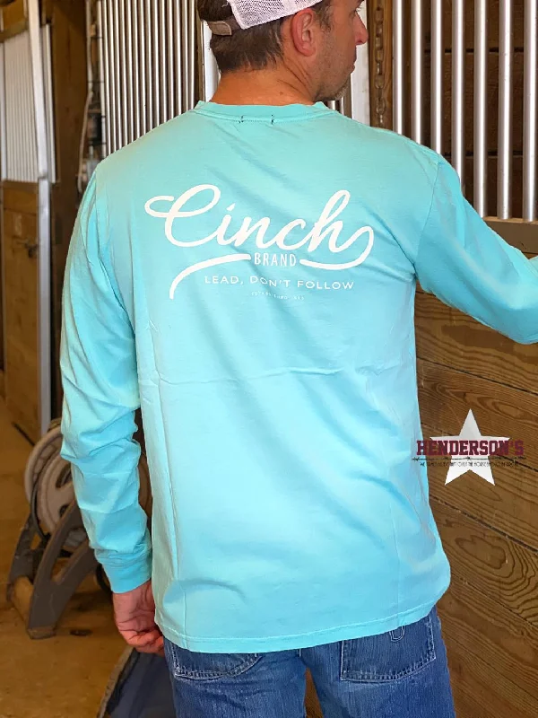 Men's Cinch Long Sleeve Tee ~ Teal