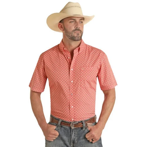 Men's Medallion Print by Panhandle Slim ~ Coral