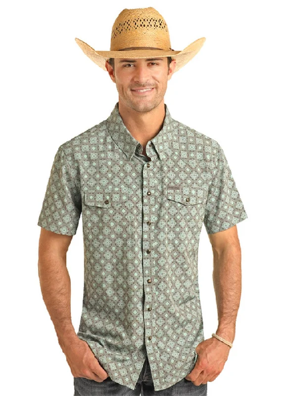 Men's Medallion Print by Panhandle Slim ~ Turquoise