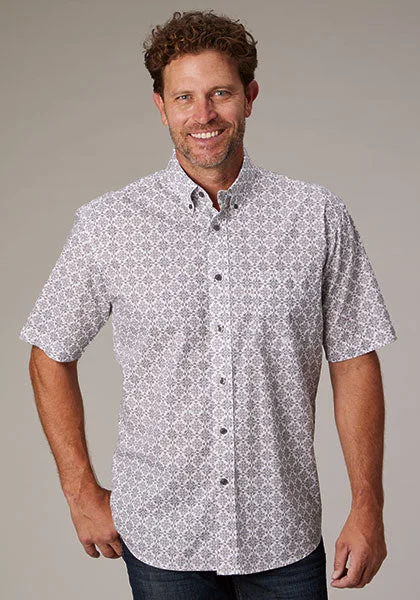 Men's Medallion Print by Roper ~ Gray